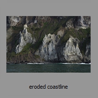 eroded coastline